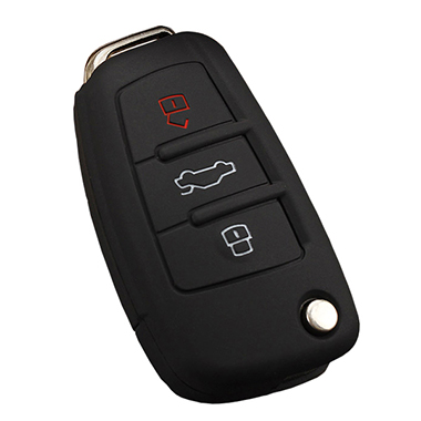 Black Silicone key fob cover for Audi R8